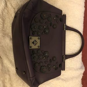 Women’s Purple Coach Willow Floral Drifter Handbag